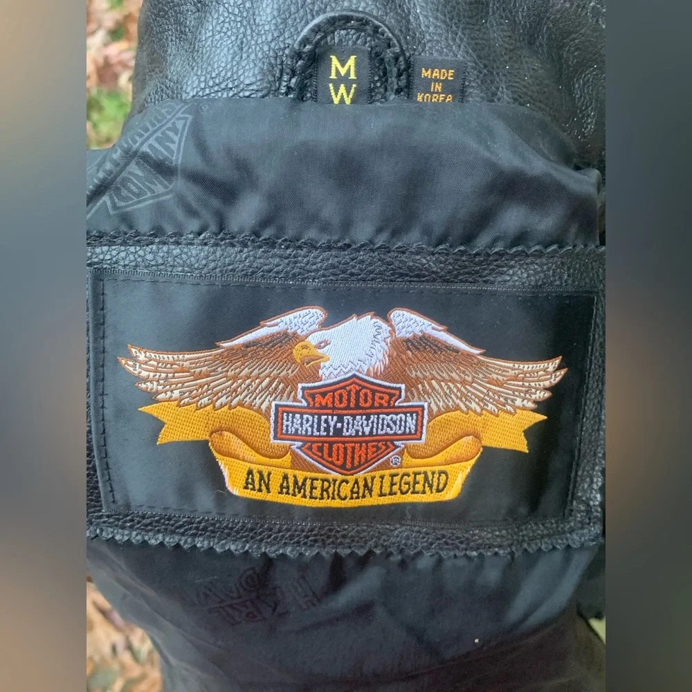πHost Pick π Harley Davidson Leather motorcycle jacket - Picture 3 of 16
